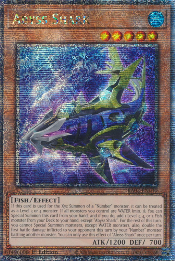 Abyss Shark - RA03-EN030 - Quarter Century Secret Rare 1st Edition