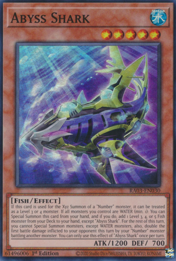 Abyss Shark - RA03-EN030 - Super Rare 1st Edition