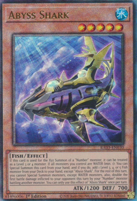 Abyss Shark - RA03-EN030 - Ultimate Rare 1st Edition