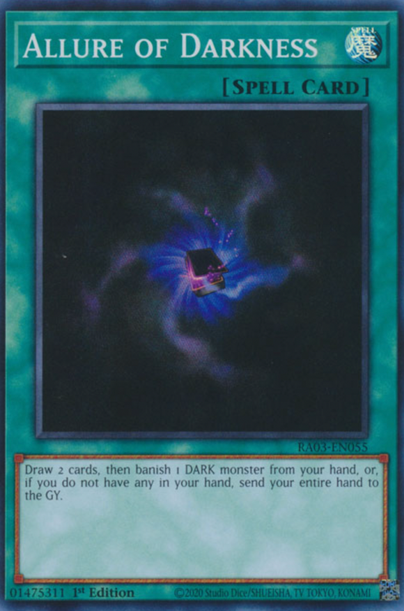 Allure of Darkness - RA03-EN055 - Super Rare 1st Edition