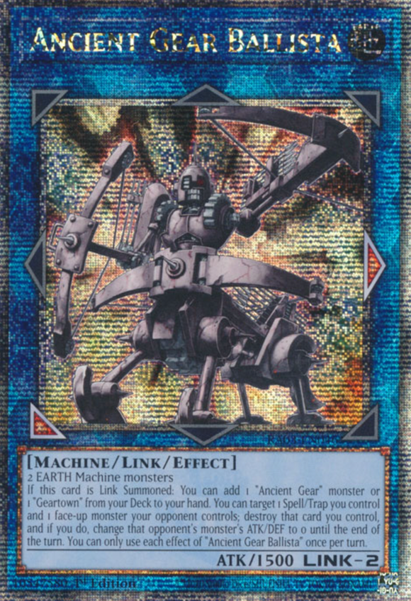 Ancient Gear Ballista - RA03-EN046 - Quarter Century Rare 1st Edition