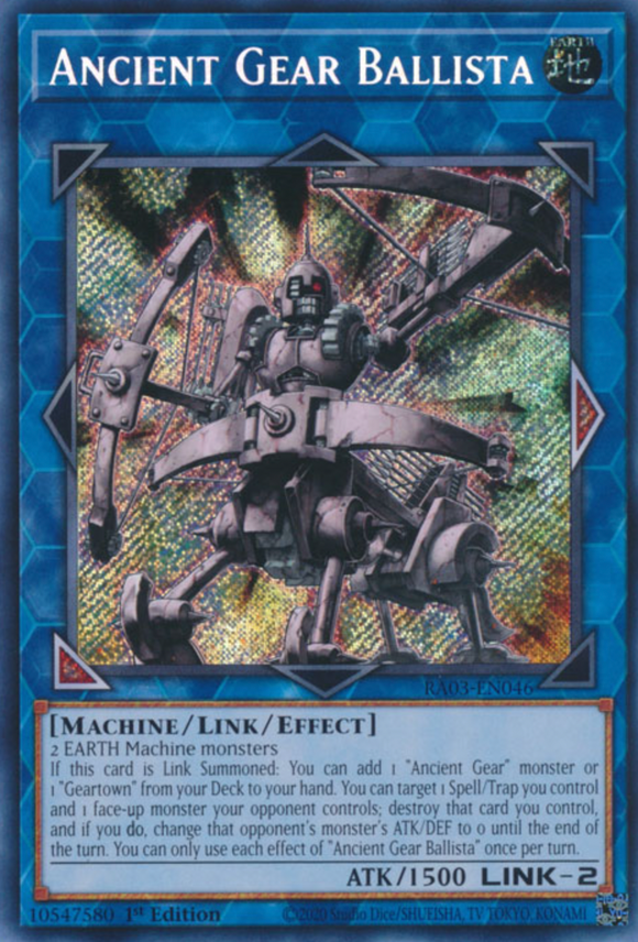 Ancient Gear Ballista - RA03-EN046 - Secret Rare 1st Edition