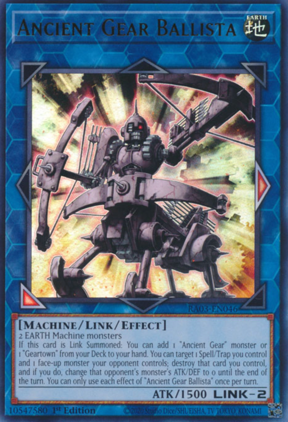 Ancient Gear Ballista - RA03-EN046 - Ultra Rare 1st Edition