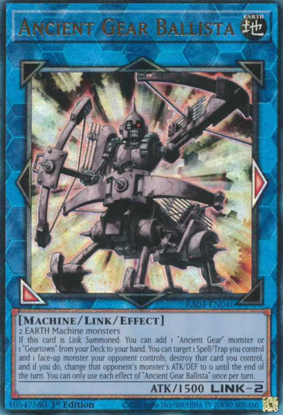 Ancient Gear Ballista - RA03-EN046 - Ultimate Rare 1st Edition