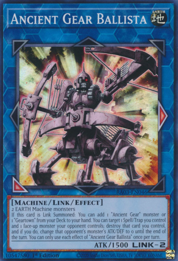 Ancient Gear Ballista - RA03-EN046 - Super Rare 1st Edition
