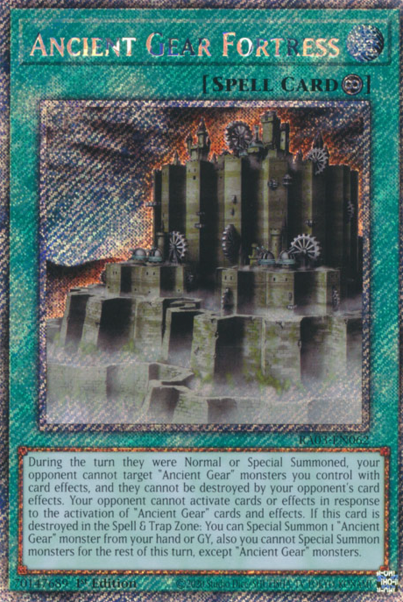 Ancient Gear Fortress - RA03-EN062 - Platinum Secret Rare 1st Edition