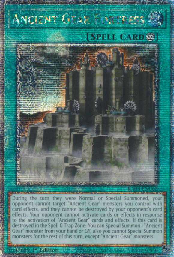 Ancient Gear Fortress - RA03-EN062 - Quarter Century Rare 1st Edition
