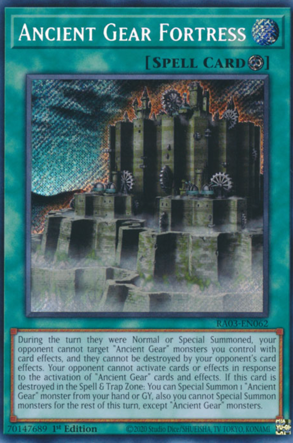 Ancient Gear Fortress - RA03-EN062 - Secret Rare 1st Edition