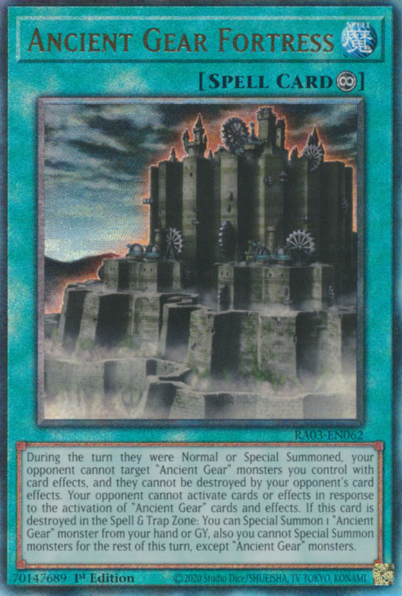 Ancient Gear Fortress - RA03-EN062 - Ultimate Rare 1st Edition