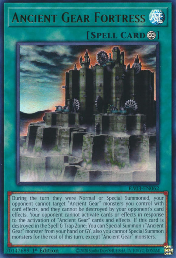 Ancient Gear Fortress - RA03-EN062 - Ultra Rare 1st Edition