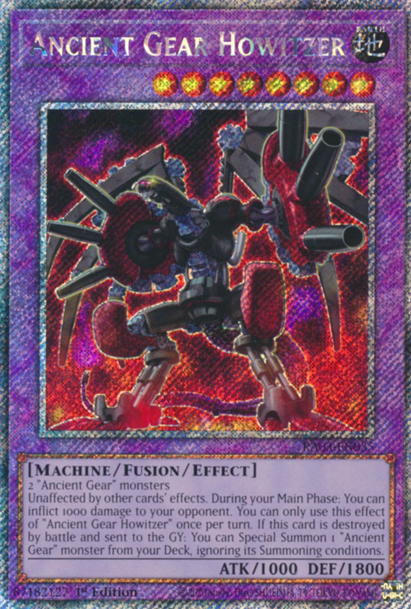 Ancient Gear Howitzer - RA03-EN035 - Platinum Secret Rare 1st Edition