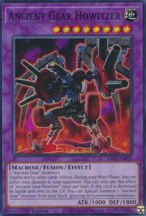 Ancient Gear Howitzer - RA03-EN035 - Super Rare 1st Edition
