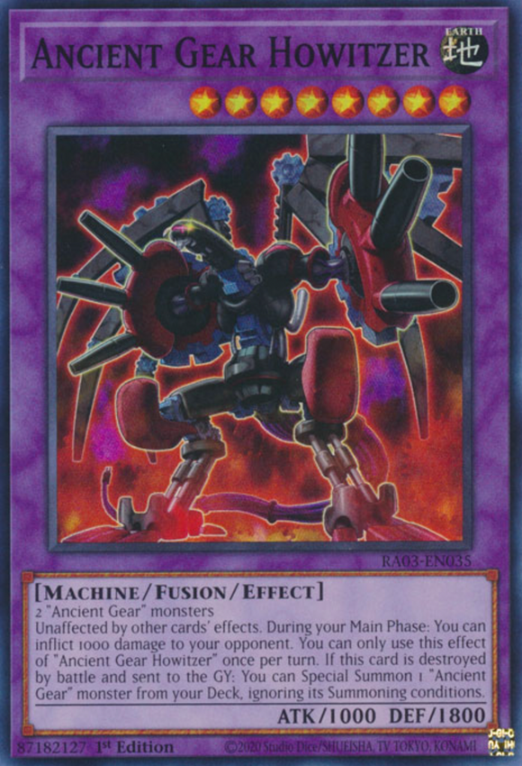 Ancient Gear Howitzer - RA03-EN035 - Ultra Rare 1st Edition