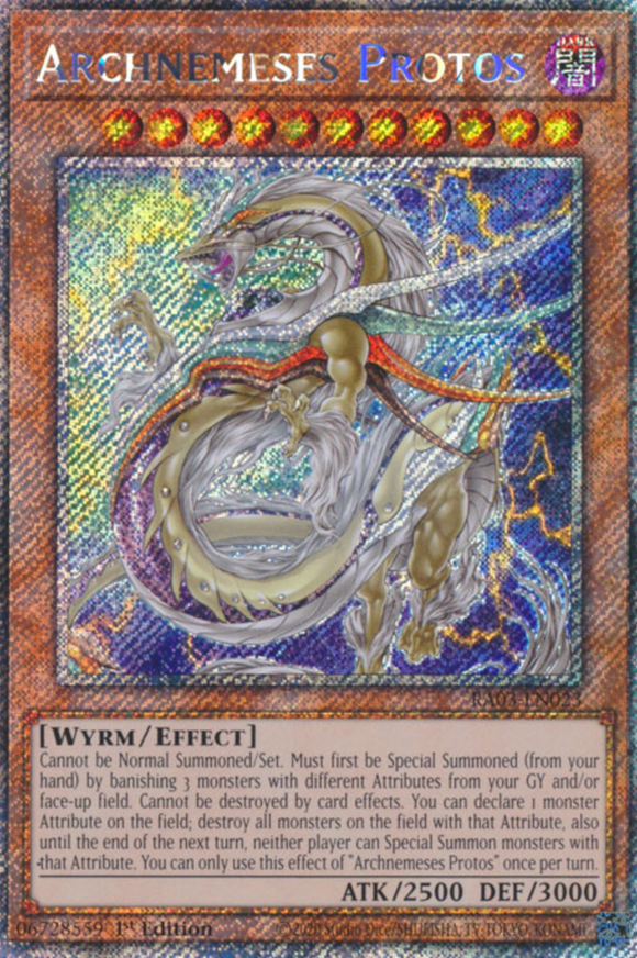 Archnemeses Protos - RA03-EN023 - Platinum Secret Rare 1st Edition