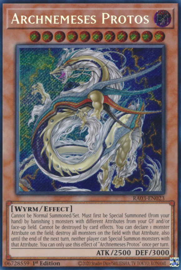 Archnemeses Protos - RA03-EN023 - Secret Rare 1st Edition