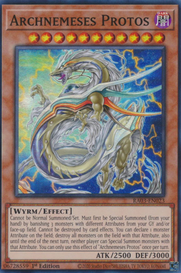 Archnemeses Protos - RA03-EN023 - Super Rare 1st Edition