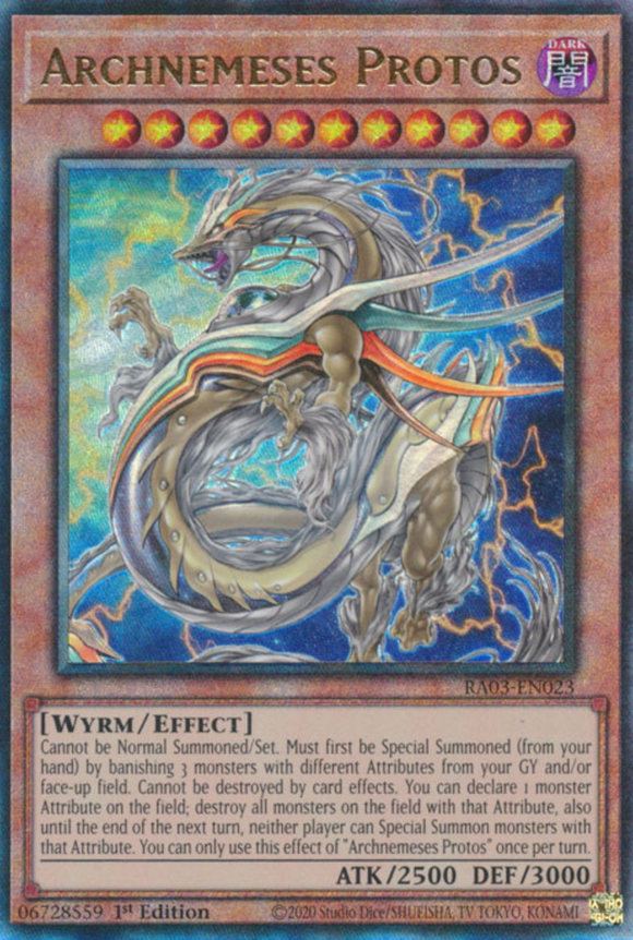 Archnemeses Protos - RA03-EN023 - Ultimate Rare 1st Edition