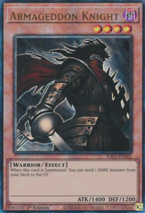 Armageddon Knight - RA03-EN002 - Ultimate Rare 1st Edition