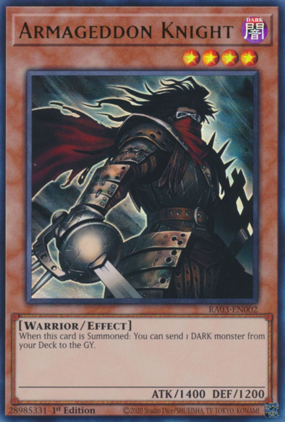 Armageddon Knight - RA03-EN002 - Ultra Rare 1st Edition