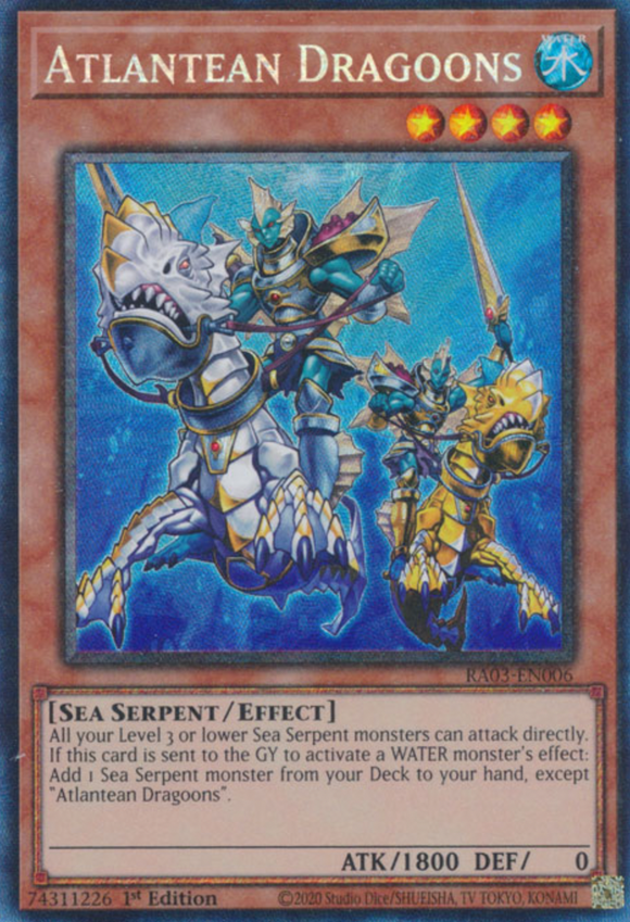 Atlantean Dragoons - RA03-EN006 - Collector's Rare 1st Edition