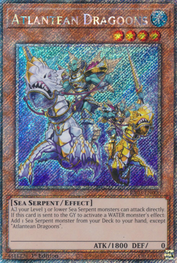 Atlantean Dragoons - RA03-EN006 - Platinum Secret Rare 1st Edition