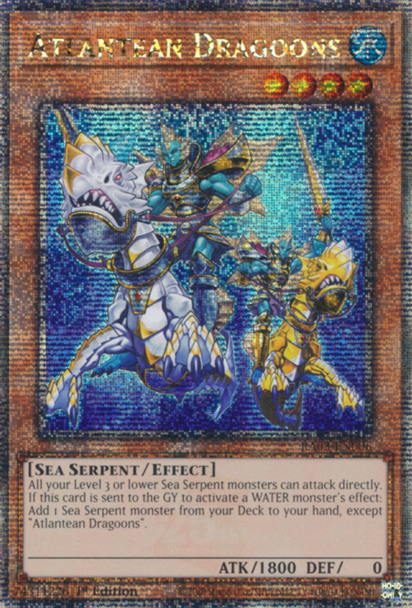 Atlantean Dragoons - RA03-EN006 - Quarter Century Rare 1st Edition