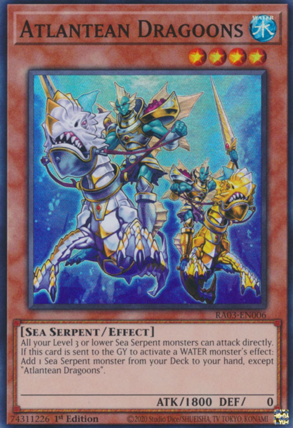 Atlantean Dragoons - RA03-EN006 - Super Rare 1st Edition
