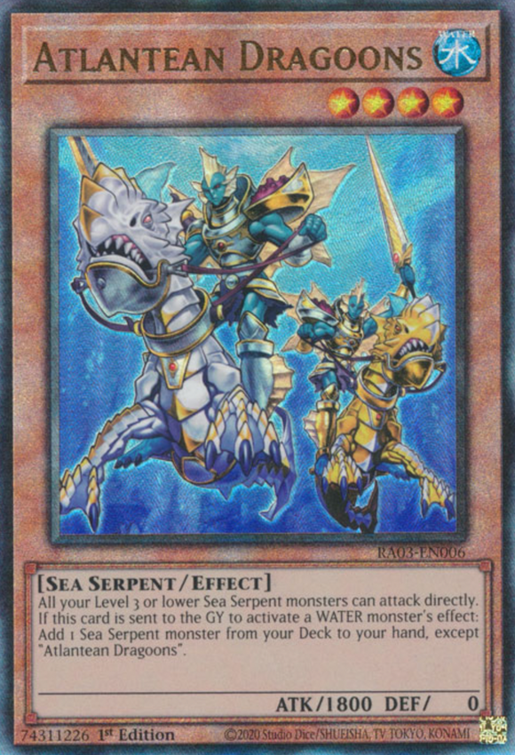 Atlantean Dragoons - RA03-EN006 - Ultimate Rare 1st Edition
