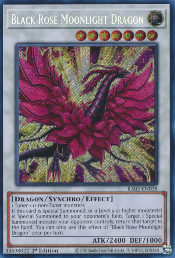 Black Rose Moonlight Dragon - RA03-EN038 - Secret Rare 1st Edition
