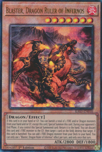 Blaster, Dragon Ruler of Infernos - RA03-EN010 - Ultimate Rare 1st Edition