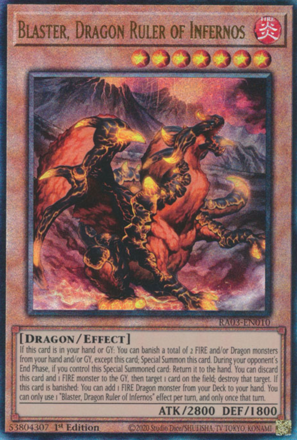 Blaster, Dragon Ruler of Infernos - RA03-EN010 - Ultimate Rare 1st Edition