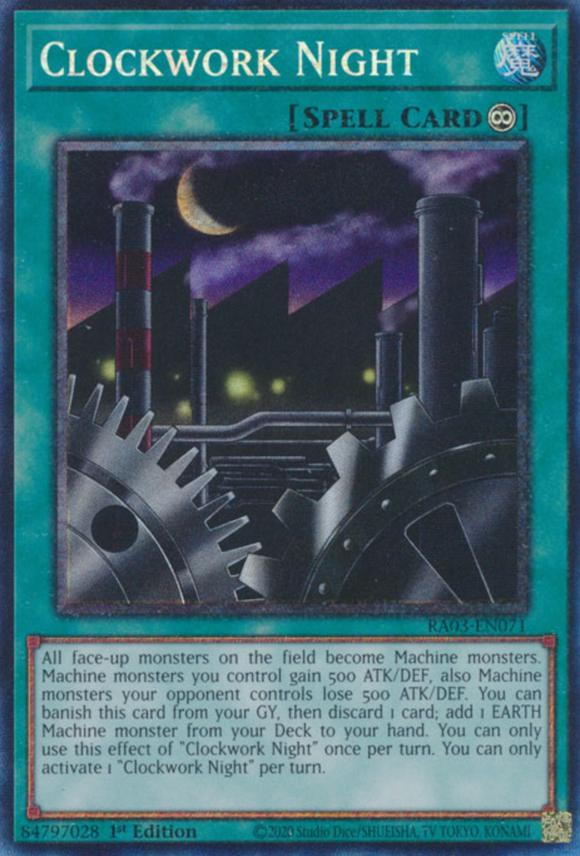 Clockwork Night - RA03-EN071 - Collector's Rare 1st Edition