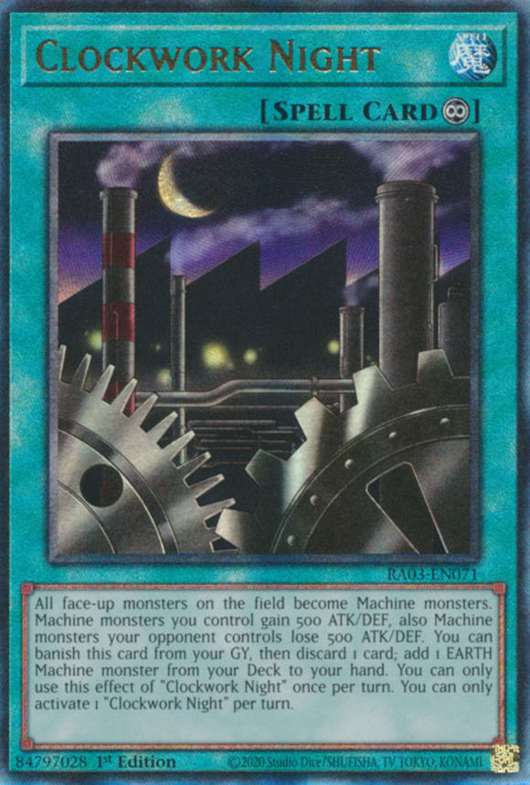 Clockwork Night - RA03-EN071 - Ultimate Rare 1st Edition