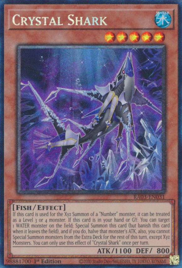 Crystal Shark - RA03-EN031 - Collector's Rare 1st Edition