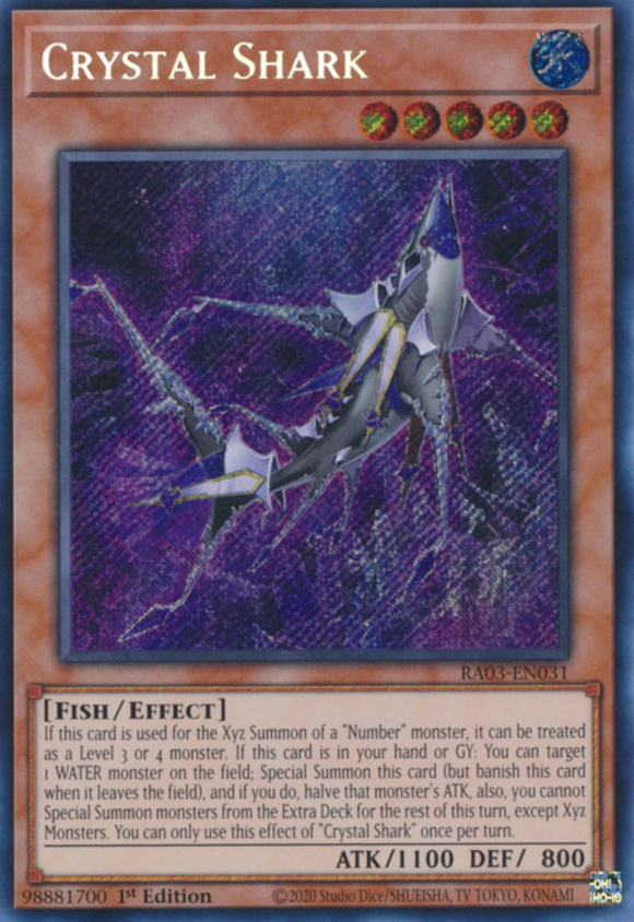Crystal Shark - RA03-EN031 - Secret Rare 1st Edition