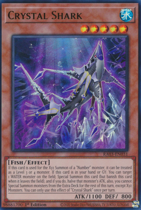 Crystal Shark - RA03-EN031 - Ultra Rare 1st Edition