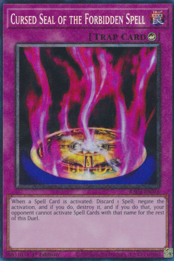 Cursed Seal of the Forbidden Spell - RA03-EN076 - Collector's Rare 1st Edition