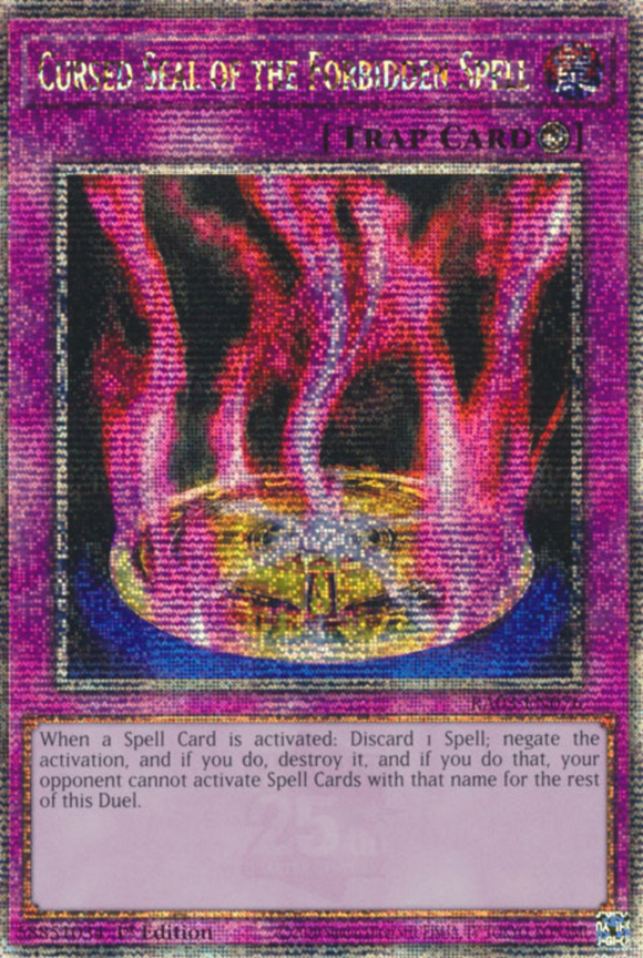Cursed Seal of the Forbidden Spell - RA03-EN076 - Quarter Century Rare 1st Edition