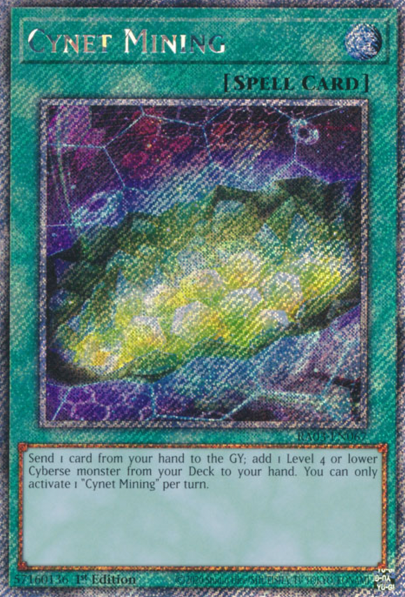 Cynet Mining - RA03-EN067 - Platinum Secret Rare 1st Edition