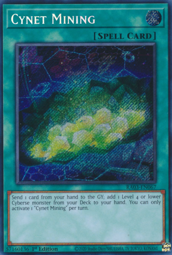 Cynet Mining - RA03-EN067 - Secret Rare 1st Edition