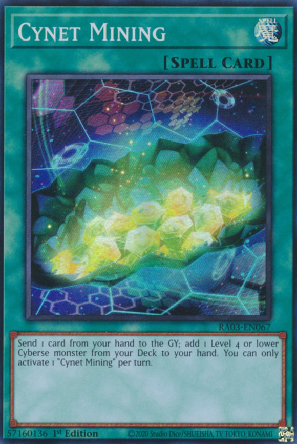 Cynet Mining - RA03-EN067 - Super Rare 1st Edition