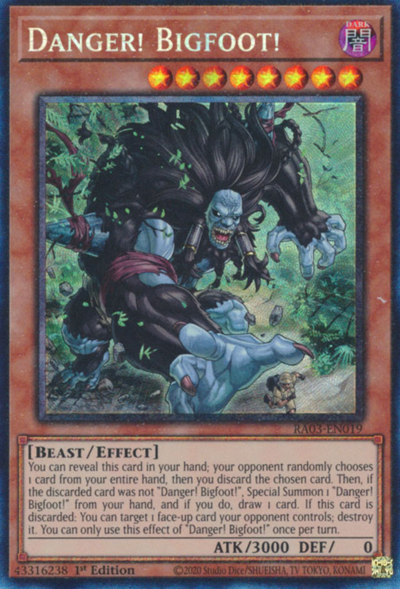 Danger! Bigfoot! - RA03-EN019 - Collector's Rare 1st Edition