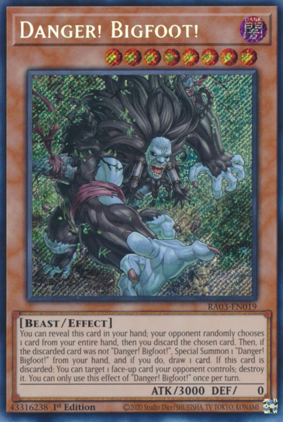 Danger! Bigfoot! - RA03-EN019 - Secret Rare 1st Edition