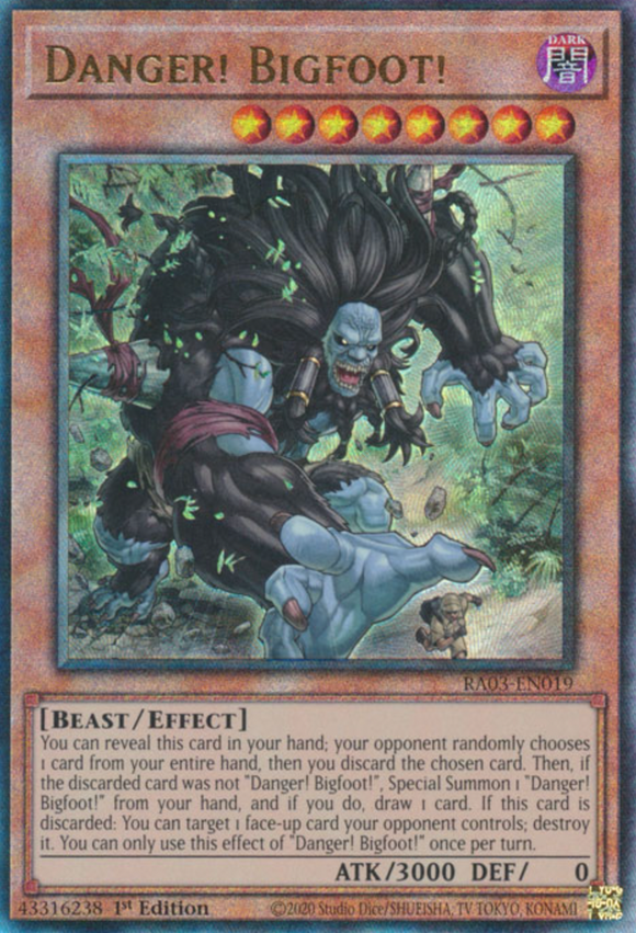 Danger! Bigfoot! - RA03-EN019 - Ultimate Rare 1st Edition