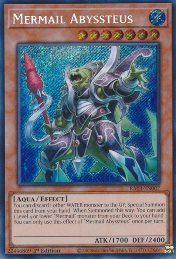 Mermail Abyssteus - RA03-EN007 - Secret Rare 1st Edition