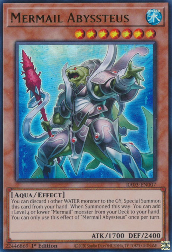 Mermail Abyssteus - RA03-EN007 - Ultra Rare 1st Edition