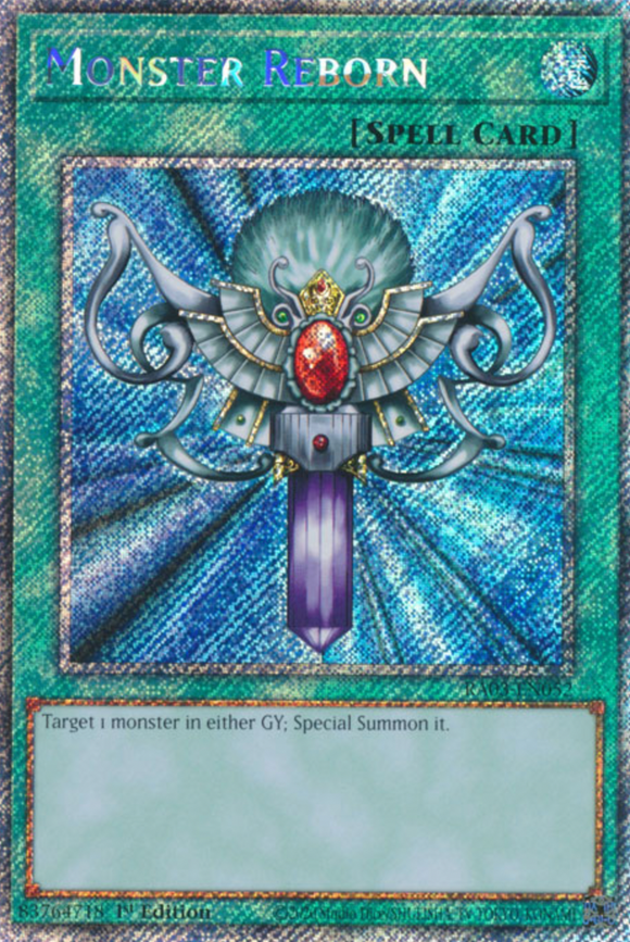 Monster Reborn - RA03-EN052 - Platinum Secret Rare 1st Edition