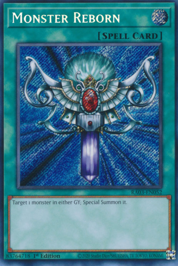 Monster Reborn - RA03-EN052 - Secret Rare 1st Edition