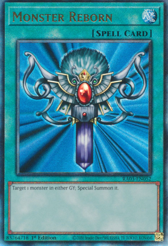 Monster Reborn - RA03-EN052 - Ultimate Rare 1st Edition