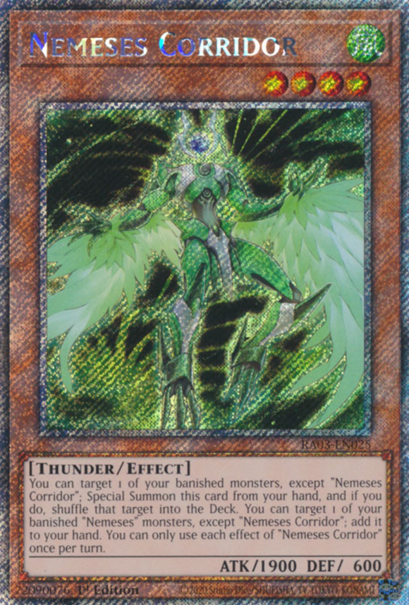 Nemeses Corridor - RA03-EN025 - Platinum Secret Rare 1st Edition